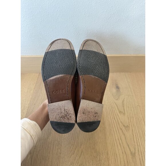 Cole Haan Men's 8 American Classics Penny Loafer Style Brown Leather Slip On - Picture 3 of 5